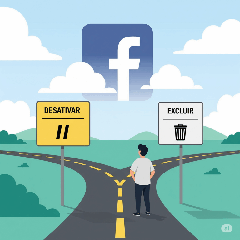 Como Excluir ou Desativar o Facebook Definitivamente (Guia Atualizado 2025)
