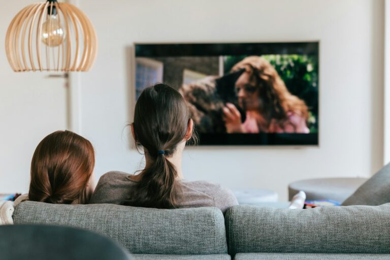 Televisor en un ambiente doméstico